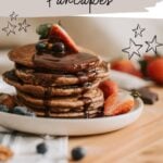 banana cocoa pancakes