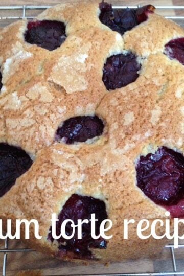 Plum torte recipe.