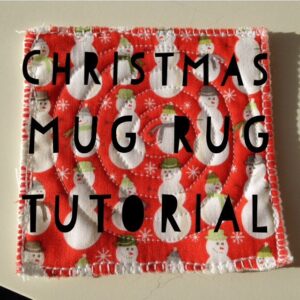 mug rug tutorial