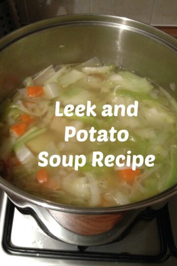 Recipe for leek and potato soup.