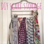 DIY Scarf Storage DIY storage ideas for scarves.