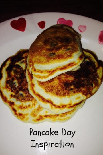 A stack of pancakes, serving as the perfect pancake day inspiration on a plate.