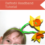 Daffodil headband DIY guide.
