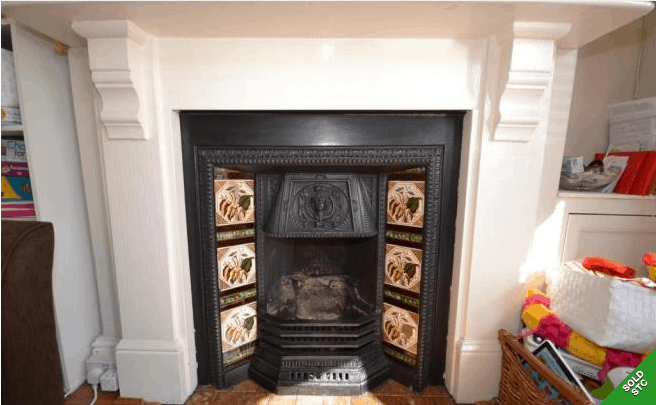 original victorian fireplace
