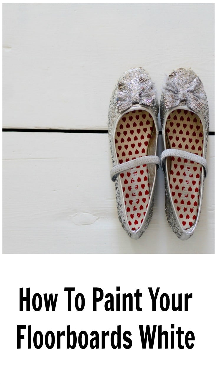 How to paint floorboards white