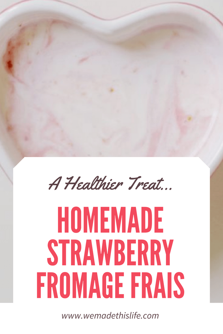 homemade strawberry fromage frais