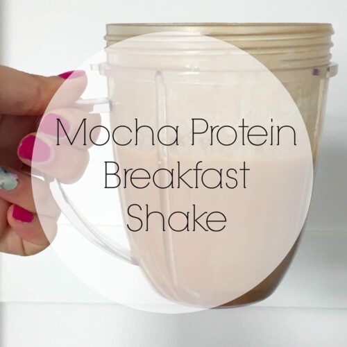 mocha protein breakfast shake 1