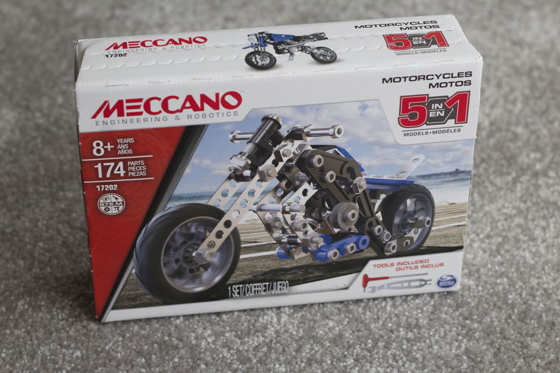 meccano 5 in 1 motorcycle