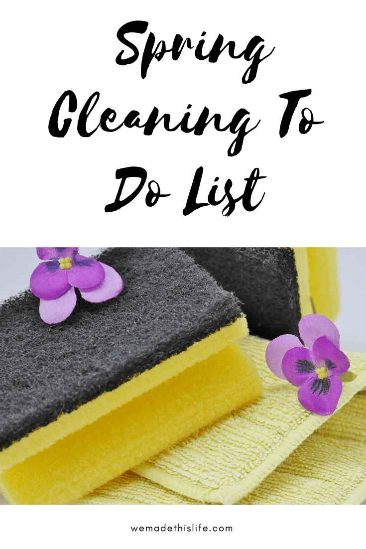 Spring Cleaning To Do List