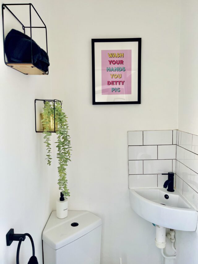 Downstairs Toilet Ideas (Small Cloakroom Designs) - We Made This Life