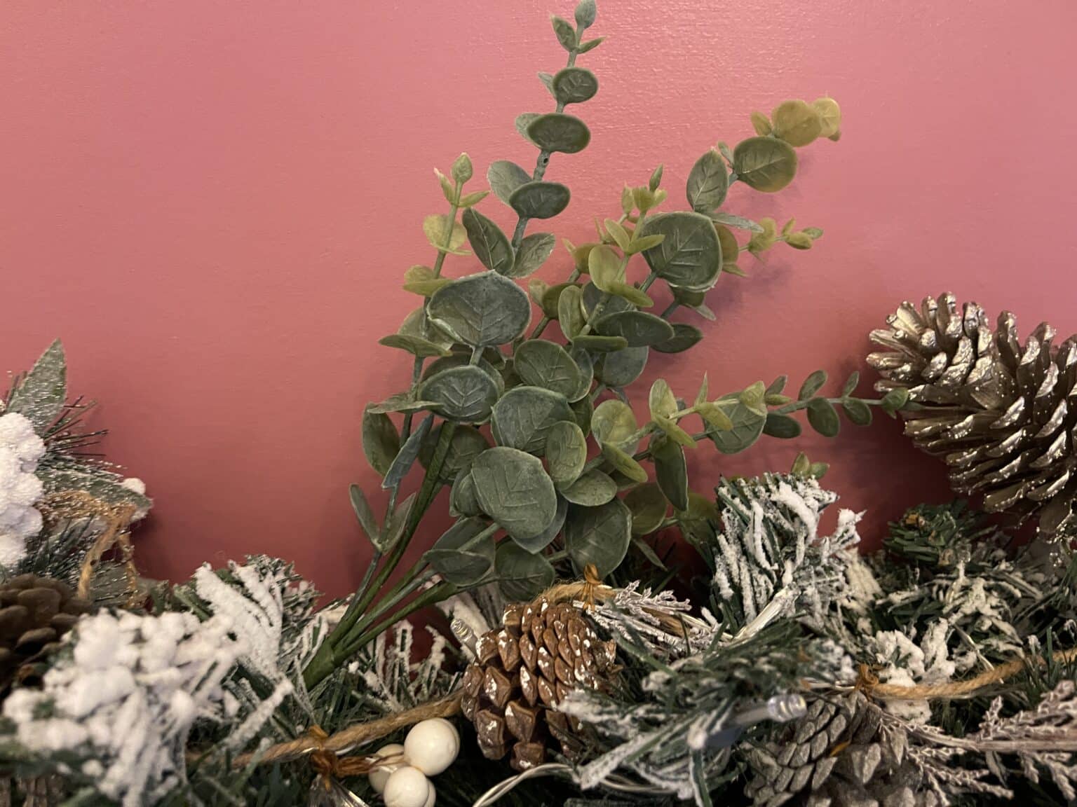 How To Make A Christmas Garland For Stairs and Mantlepiece