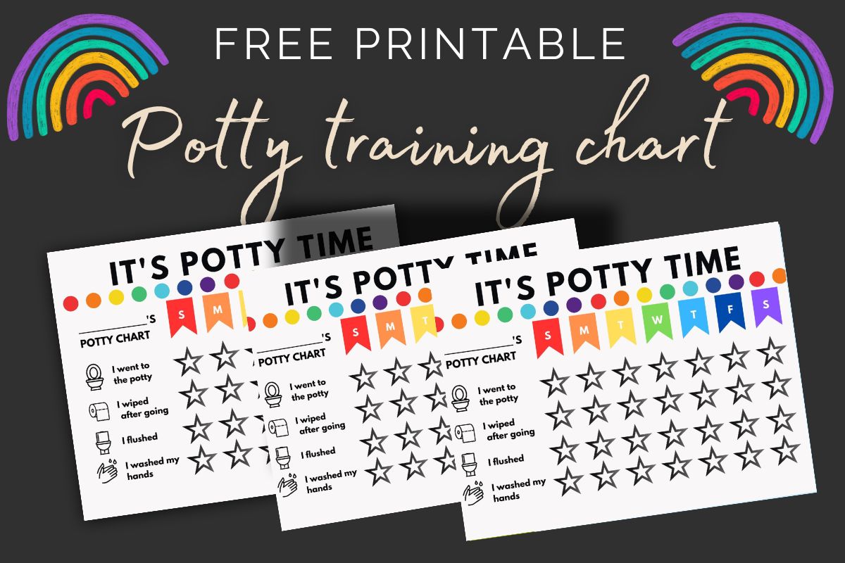 free printable potty training chart
