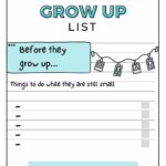 BEFORE THEY GROW UP LIST